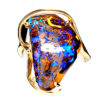 14k Custom Boulder Opal Ring