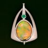 Opal and Emerald Pendant