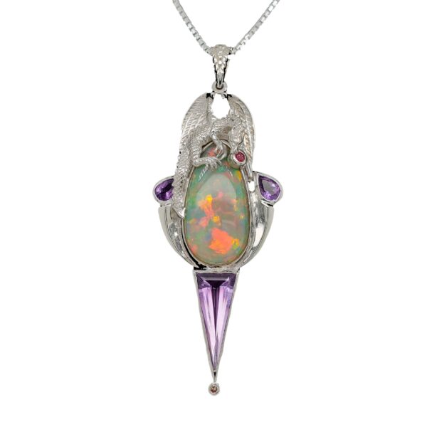 Opal Dragon Pendant