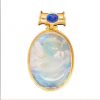 Moonstone and Sapphire Pendant