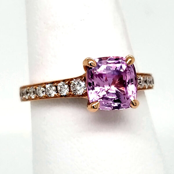 2.13 ct. Pink Sapphire Ring