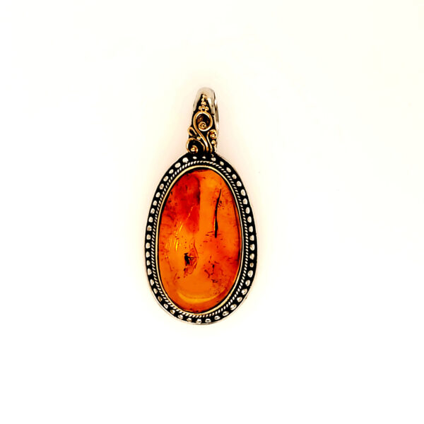 Amber with Fruit Fly Pendant