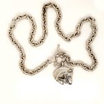Jane Heart Dressage Horse Necklace