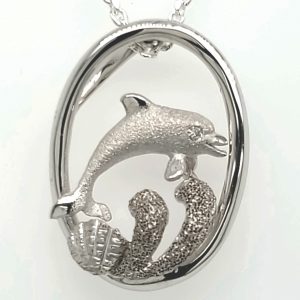 Precious Silver Dolphin Pendant