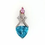 Denny Wong Apatite and Pink Sapphire Pendant