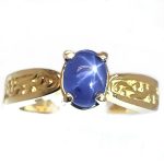 1.84 ct. Blue Star Sapphire 14k Ring