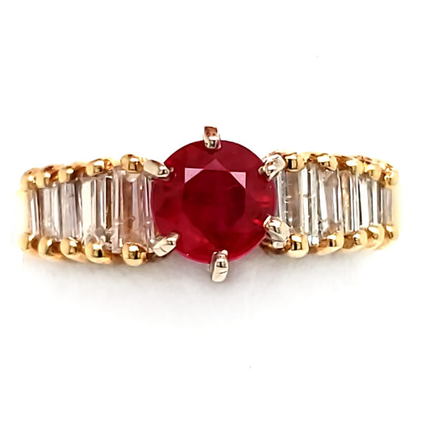 .80 ct. Ruby and Diamond Ring