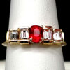 .54 carat Red Spinel and Diamond 14k Ring