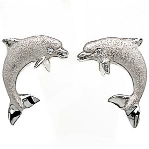 Denny Wong Precious Silver Dolphin Earrings