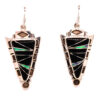 Onyx and Opal Earrings