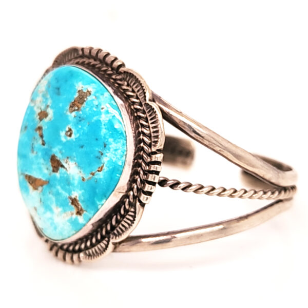 Light Blue Turquoise Cuff Side