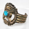 Sand Cast Turquoise Cuff Side 2