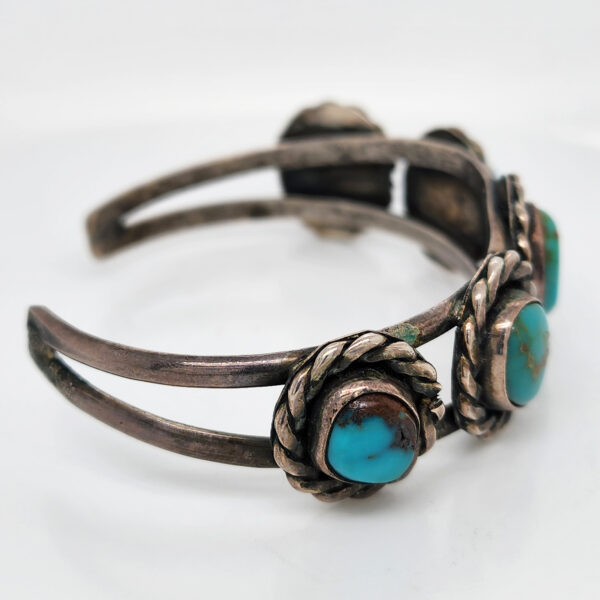 Turquoise Medallion Cuff Side