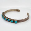 Turquoise Nugget Cuff Side