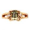 14k Yellow Garnet and Diamond Ring