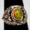 Sterling Ethiopian Opal Beaded Ring