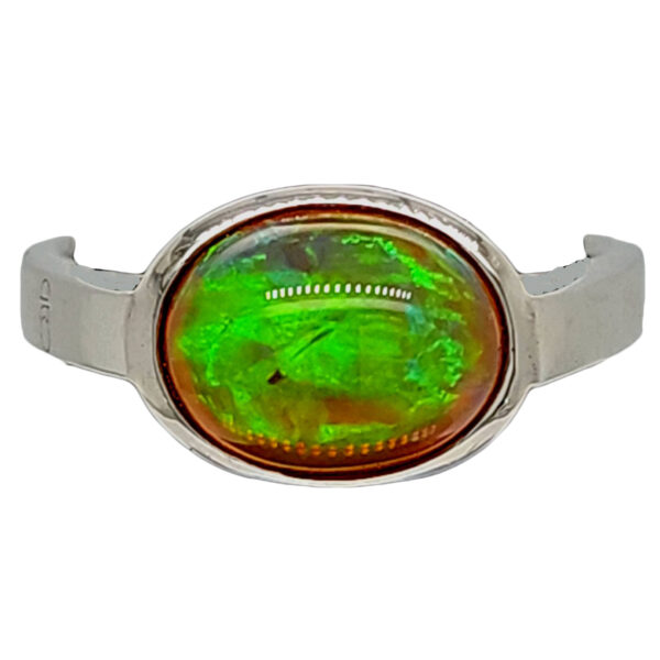 Sterling Geo Ethiopian Opal Ring