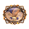19k Victorian Mourning Hair Brooch