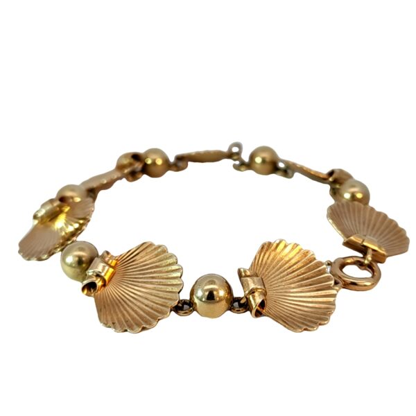 14k Larter Scallop Shell Bracelet