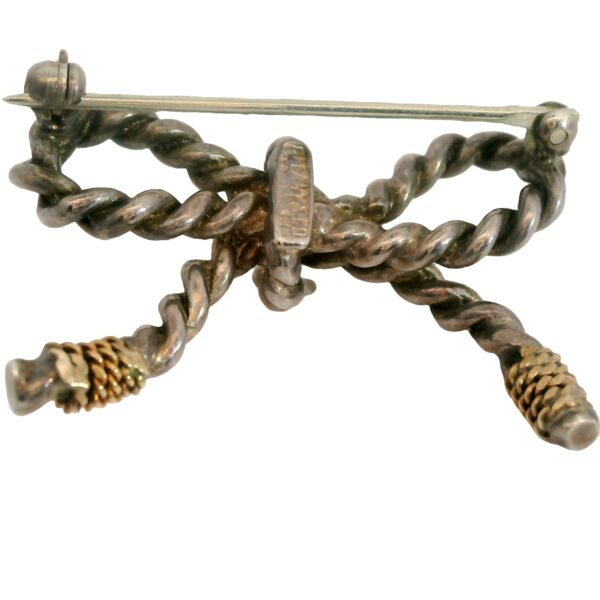 Estate Tiffany & Co. Sterling and 14k Pin