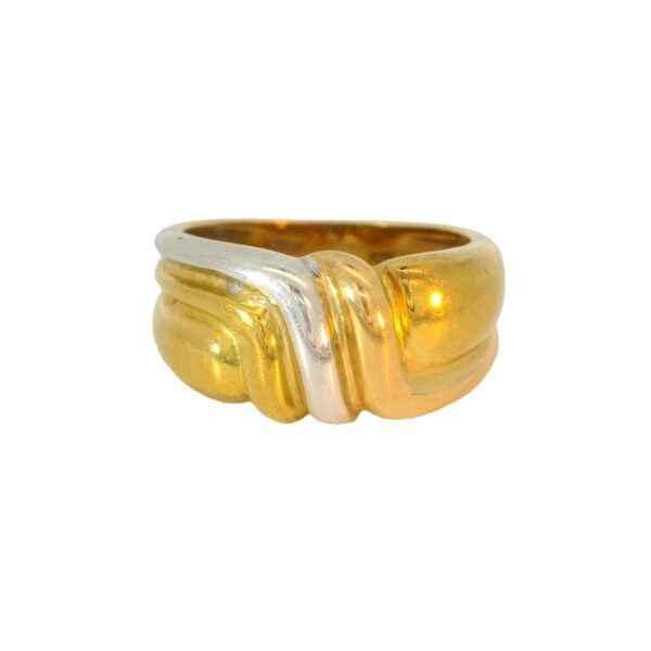 18k Tri-Color Gold Band