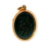 Vintage 14k Rose Gold Carnelian and Bloodstone Double Sided Locket