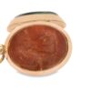 Vintage 14k Rose Gold Carnelian and Bloodstone Double Sided Locket